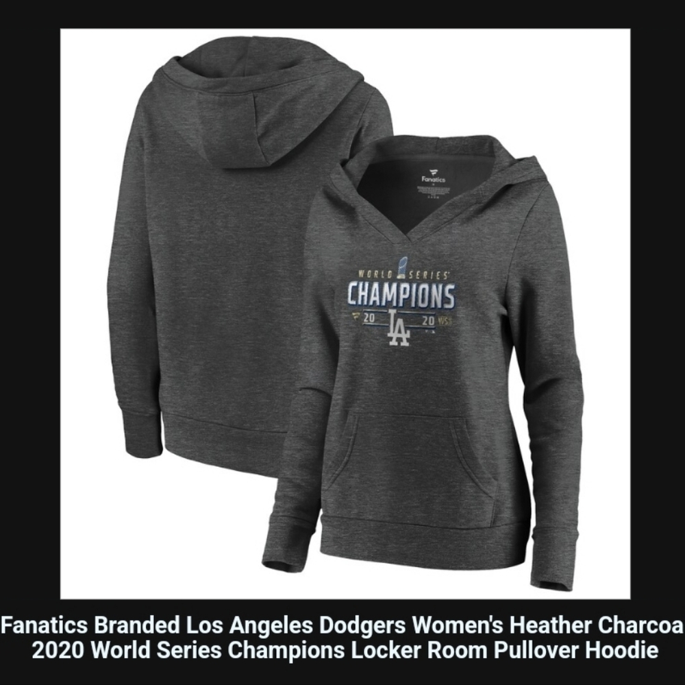 Dodgers women's v cut hoodie